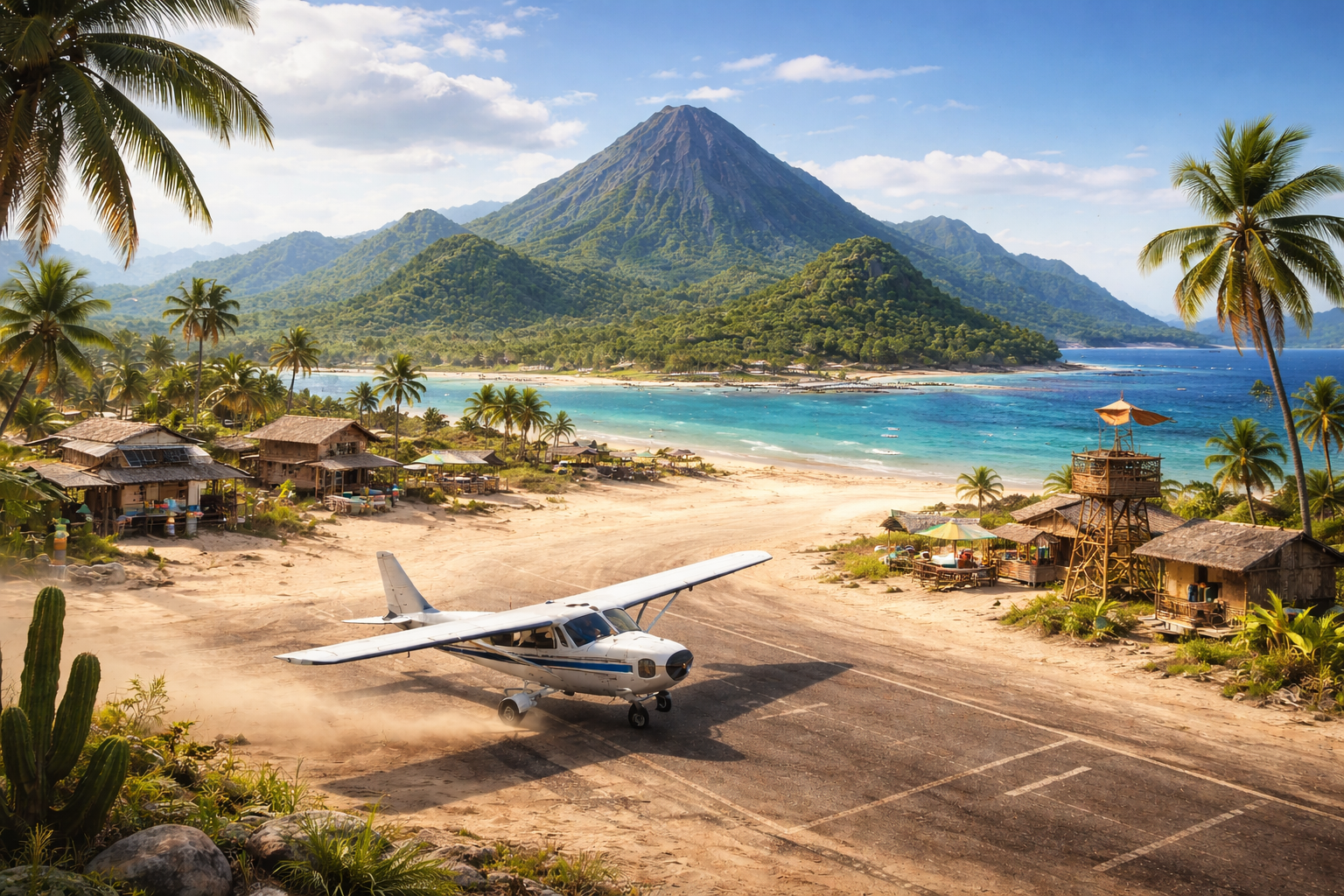 airfield at outer island