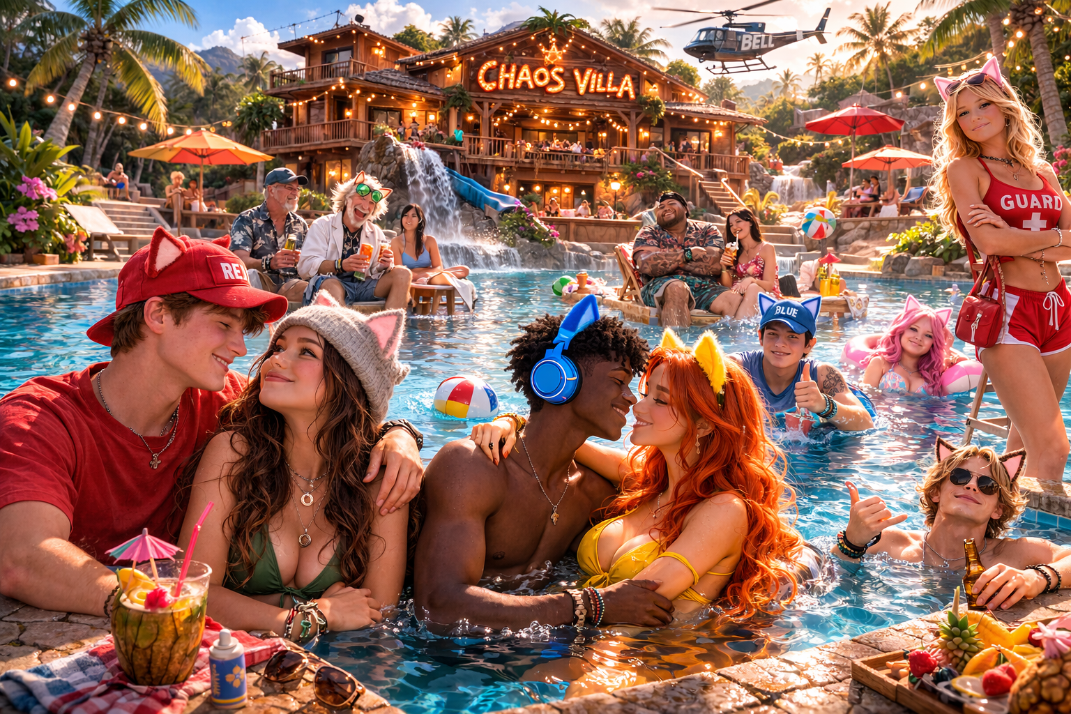 poolparty at chaos villa